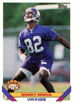 Qadry Ismail Minnesota Vikings 1993 Topps NFL Rookie Card #448